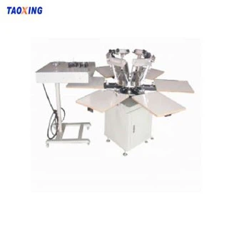 6 kleuren 6 Station zeefdrukmachine